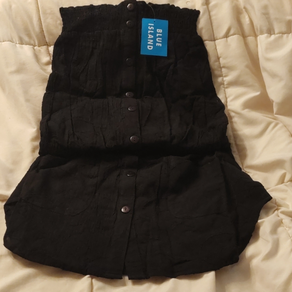 Blue Island Tube Top Tunic, Size Medium